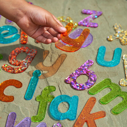Rainbow Glitter Letters  hi\-res