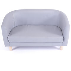 Geo Wipe Clean Antimicrobial Tub Seating Tub Sofa Grey  hi-res