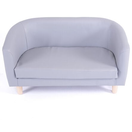 Geo Wipe Clean Antimicrobial Tub Seating Tub Sofa Grey  hi\-res
