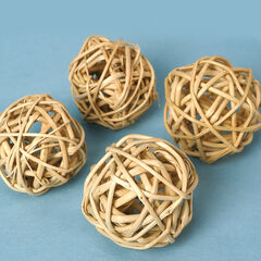 Natural Willow Balls 4pk  Natural Willow Balls 4pk  hi-res
