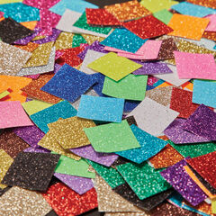 Jumbo Glitter Paper Mosaics Assorted 25x25mm 2000pk  Jumbo Glitter Paper Mosaics Assorted 25x25mm 2000pk  hi-res