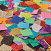 Jumbo Glitter Paper Mosaics Assorted 25x25mm 2000pk  hi\-res
