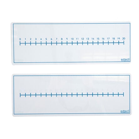 Dry Wipe Double Sided Number Line Board 30pk  hi\-res