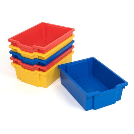 Gratnells Storage Trays 6 Pack Multicoloured Deep Multicoloured hi\-res