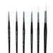 White Sable Substitute Paint Brushes 10pk  hi\-res