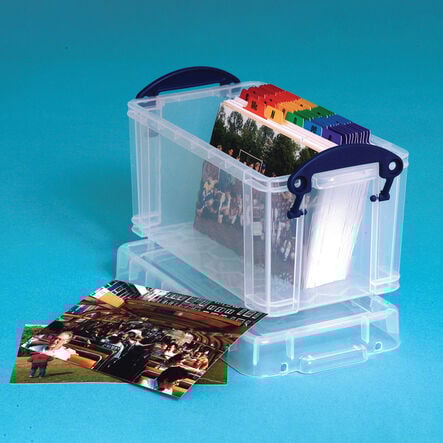 Really Useful Box Clear Plastic Storage Container 2.1L  hi\-res