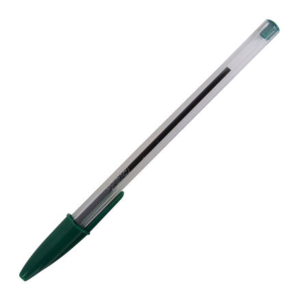 Bic Cristal Ballpoint Pens \- Medium Nib 50pk Green Green hi\-res