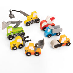 Small World Construction Site Vehicles 7pk  hi-res