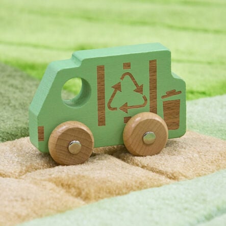 Small World Rainbow Wooden Vehicles Set 12pk  hi\-res