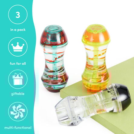 Sensory Spiral Liquid Timers 3pk  hi\-res