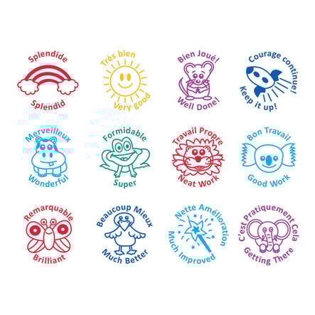 Motivational Stamps with Case 12pk  hi\-res