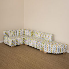 Geo Wipe Clean Modular Corner Sofa Set  Geo Wipe Clean Modular Corner Sofa Set  hi-res