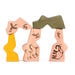 Wooden Cave Drawing Blocks 5pcs  hi\-res