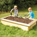 Wooden Rectangular Sandbox and Planter  hi\-res