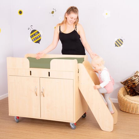Toddler Walk Up Changing Unit Sage Green hi\-res