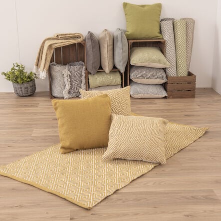 Large Eco Friendly Rug and Cushion Set  hi\-res