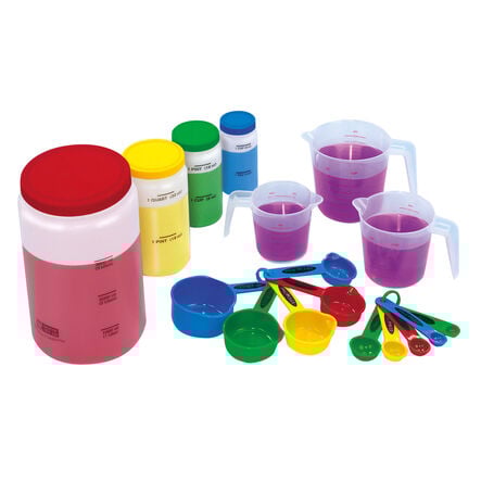 Liquid Volume Measure Set for Messy Maths 17pcs  hi\-res