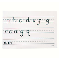 Dry Wipe Boards With Handwriting Guidelines A4 6pk  Dry Wipe Boards With Handwriting Guidelines A4 6pk  hi-res