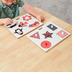 Baby Black & White Peg Puzzles 2pk  Baby Black & White Peg Puzzles 2pk  hi-res