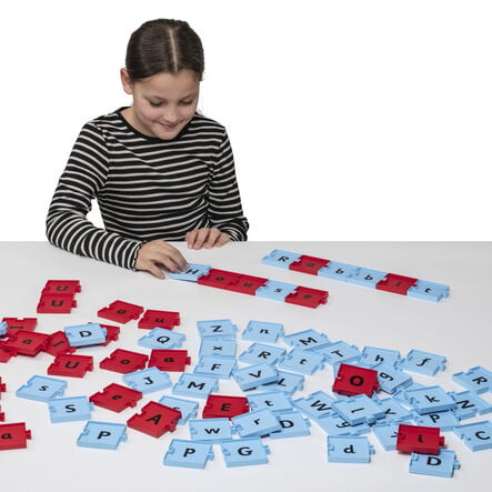 Connecting word building tiles  hi\-res