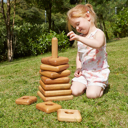 TTS Giant Wooden Stacking Tower Pyramids  hi\-res