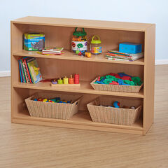 Classic Beech Shelving Unit H900 x W400 x L1200mm  Classic Beech Shelving Unit H900 x W400 x L1200mm  hi-res