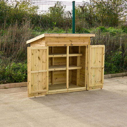 Medium Outdoor Storage Shed with Shelving  hi\-res