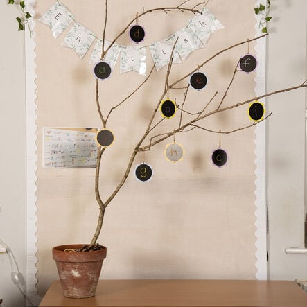 TTS Eco Outdoor Mini Daisy Hanging Chalkboards 30pk  hi\-res