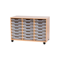 Mobile Triple Tray Storage Unit 21 Trays  hi-res