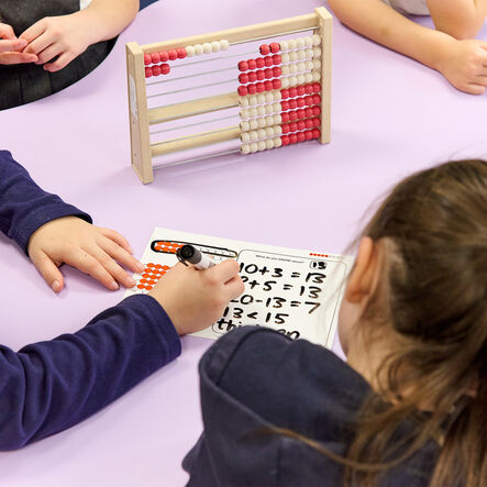 100\-Bead Counting Frame (Rekenrek) RE\-Wood® Single  hi\-res