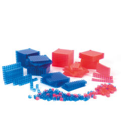 Base Ten Transparent Interlocking Class Set 355pcs  Base Ten Transparent Interlocking Class Set 355pcs  hi-res