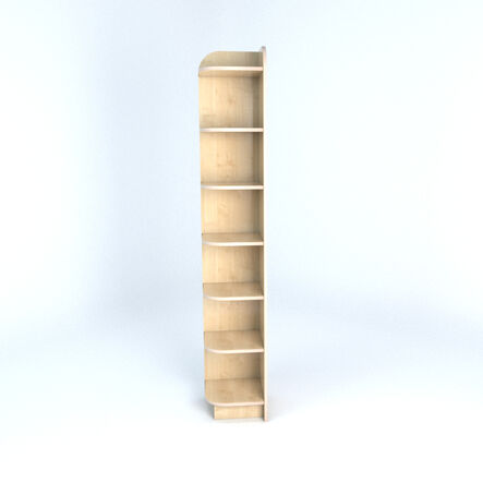 Left Hand Library End Bookcase In Maple  hi\-res