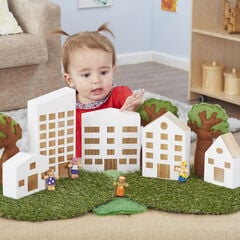 TTS Tiny Town Wooden Houses 5pcs  hi-res