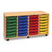 Mobile Tray Storage Unit With 28 Shallow Trays  hi\-res
