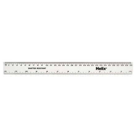 Clear Shatter Resistant 30cm Rulers 100pk  hi\-res