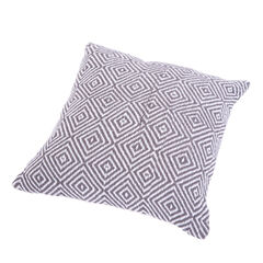 Eco Friendly Diamond Cushion Warm Grey Dark Grey Eco Friendly Diamond Cushion Warm Grey Dark Grey hi-res