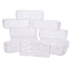 TTS Glacier Effect Clear Plastic Ice Bricks 10pk  hi-res