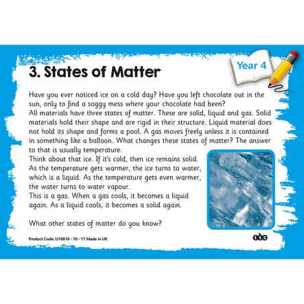 Reading Comprehension Topic Cards Year 4  hi\-res