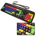 TTS Multi\-Coloured Upper and Lowercase Keyboard  hi\-res