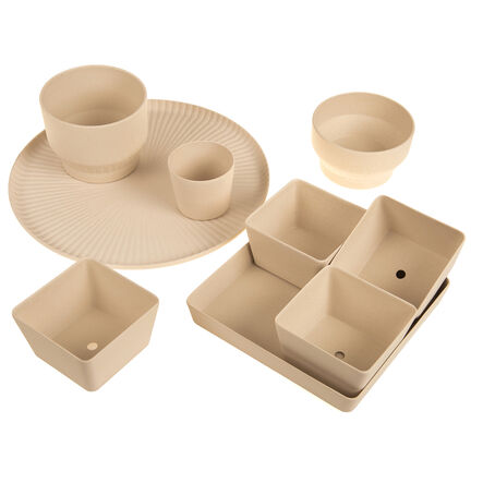 Bamboo Removable Storage Pots and Tray  hi\-res