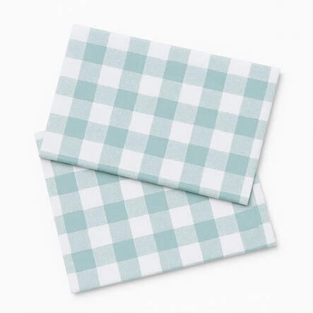 Gingham Tablecloth Duck Egg 2pk  hi\-res