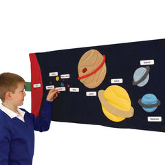 Solar System Wall Hanging with Labels  hi-res