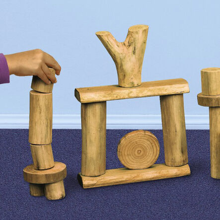 Tree Blocks Without Bark 36pcs  hi\-res