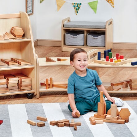 STEM Block Set with Storage Unit \x26 Organiser  hi\-res