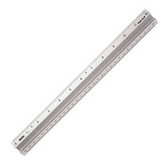 Helix Metal Safety Ruler 30cm 10pk  Helix Metal Safety Ruler 30cm 10pk  hi-res