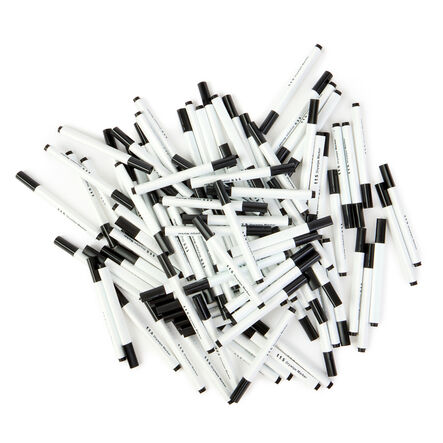 TTS Slim Barrel Drywipe Pens Bullet Tip Black  hi\-res