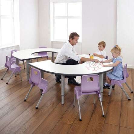 Metalliform School Whiteboard Table  hi\-res