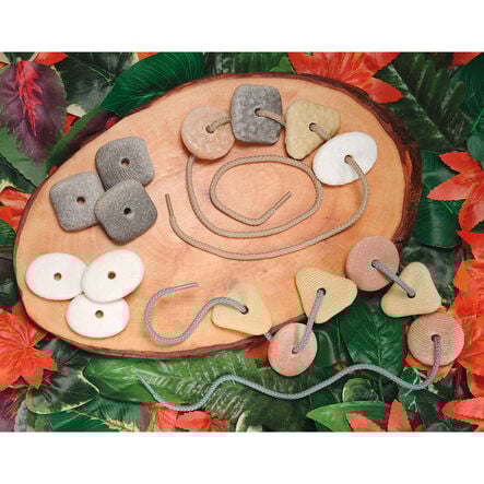 Tactile Threading Pebbles 16pk  hi\-res