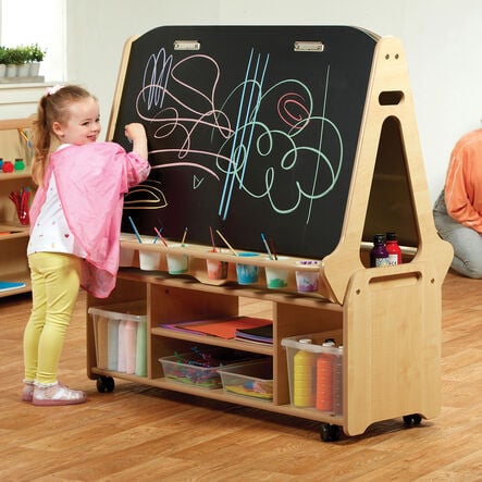 Millhouse Double Sided 2 in 1 High Easel Trolley  hi\-res