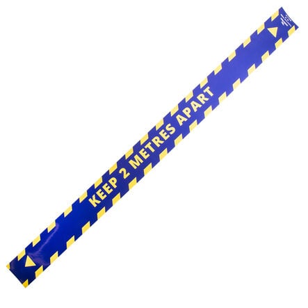 2M Social Distancing Strip Floor Stickers 5pk  hi\-res